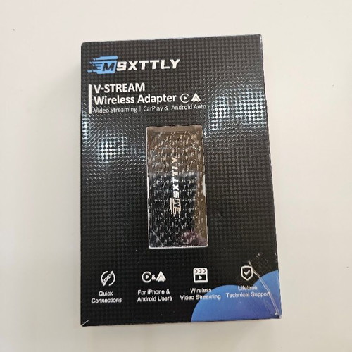 MSXTTLY VStream 3-in-1 Wireless CarPlay Android Auto Adapter