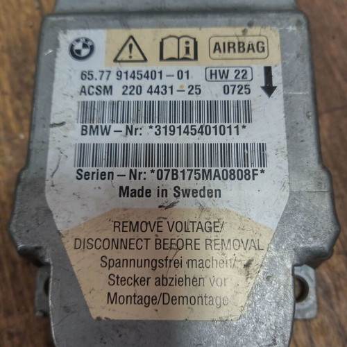 Airbag control unit for BMW E60 SRS module used