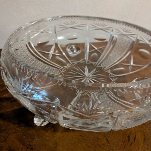 Crystal plate like new with decorative elements