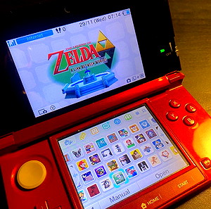 Nintendo 3DS + 64gb SD card με δυνατότητα εγκατάστασης 1000+ games