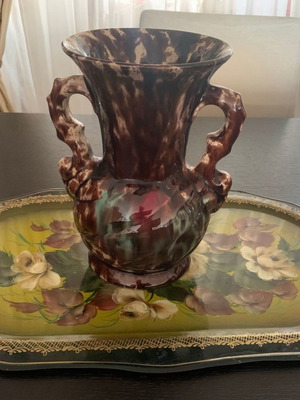Collectible vase used West Germany 1950/1960 ceramic numbered