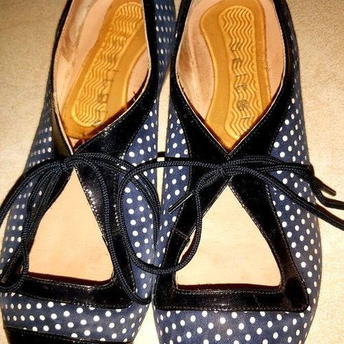 Tsitsivas ballerinas used, size 38, black and blue