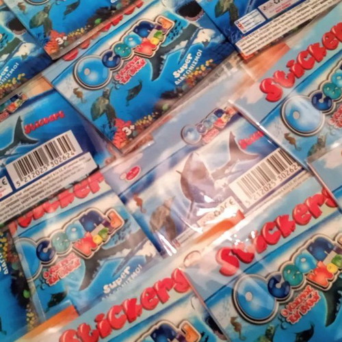 Collectible album and 20 sticker packs Ocean World new