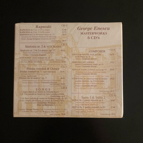 George Enescu Masterworks 6 CDs new