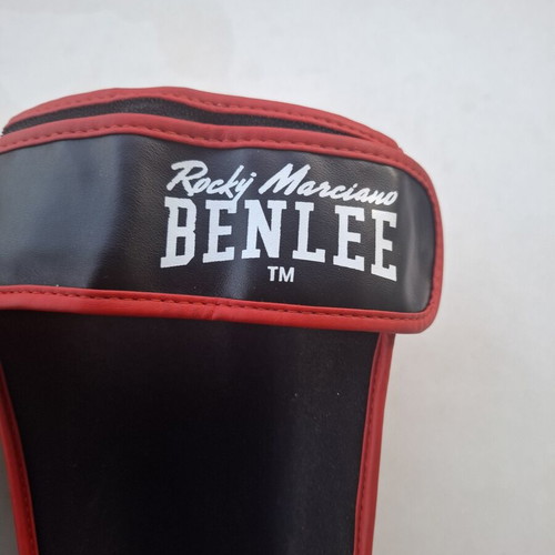 Benlee Rocky Marciano Leather Sparring Set 14oz Gloves & L/XL Shin Guards like new