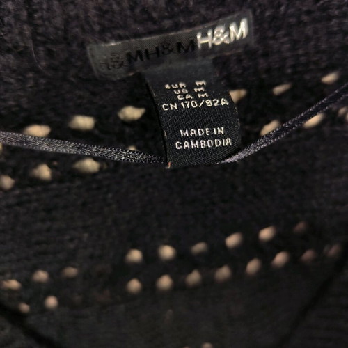 Short knitted cardigan H&M black, like new, size M