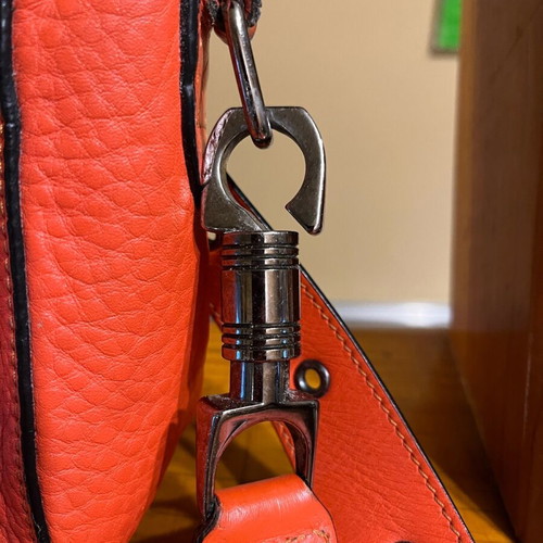 Christian Louboutin shoulder bag like new, orange