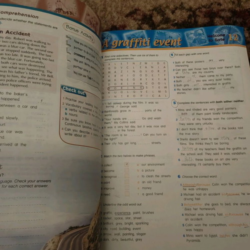 Without Borders 2 Workbook used, with notes