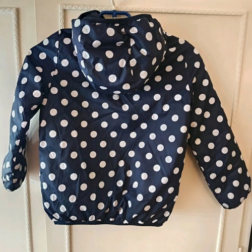 Double face jacket for girl 8 years like new, black and blue