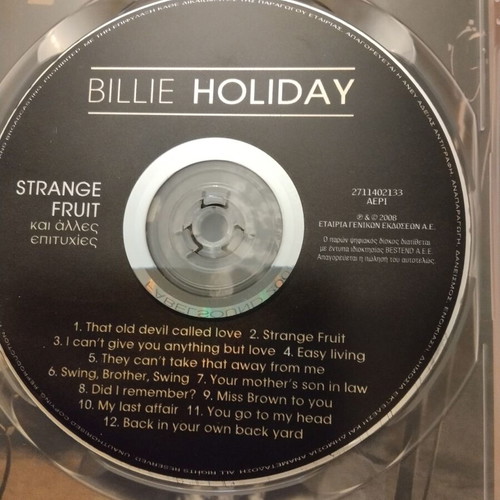 Billie Holiday music CD like new, 12 songs