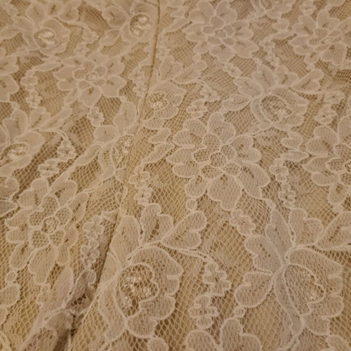 Lace dress like new, beige cream, size S