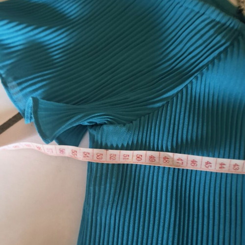 Michael Kors blouse aqua marine with silver shoulder details like new