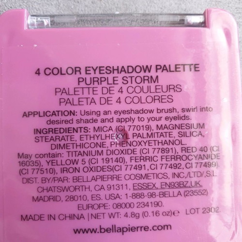 Bella Pierre eyeshadow palette new