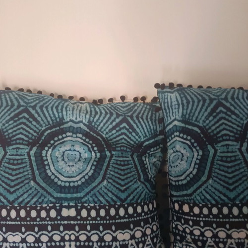 Boho nef nef sofa pillows like new, pack of 2, 45x45 cm
