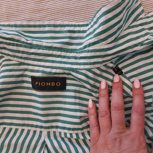OVS striped green shirt size Small like new