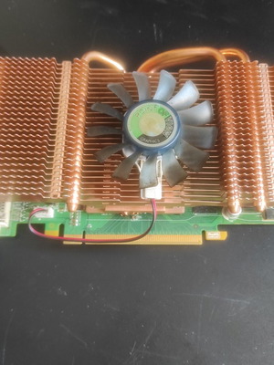 Point of View GeForce GTS 250 1GB used, defective graphics card with copper cooler