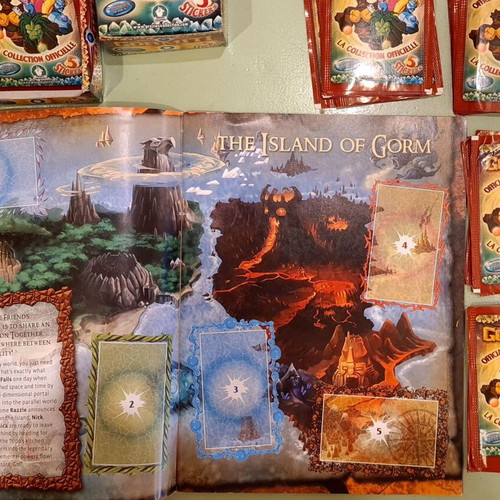 Gormiti The Lords Of Nature Return sticker album with 115 packs