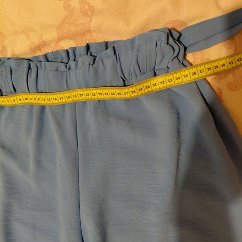 Women's set palazzo and blouse like new, blue and purple