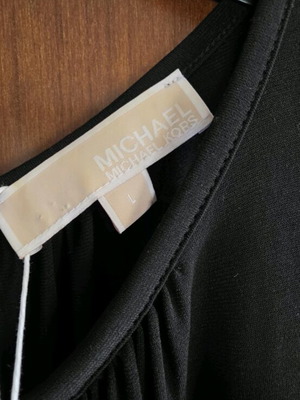 Michael Kors dress size L new with pink geometric hem