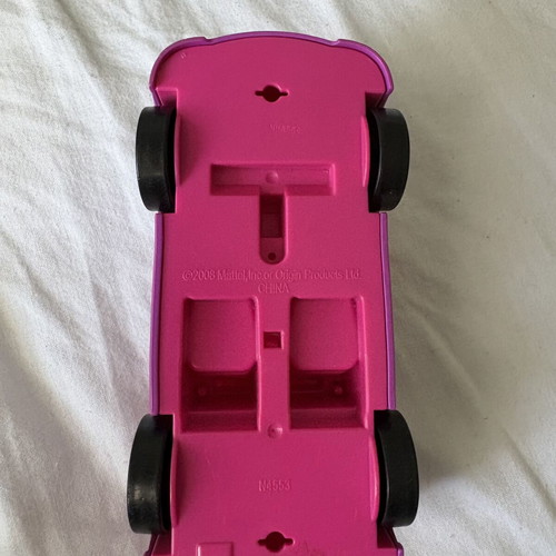 Polly Pocket 2008 pink convertible car toy