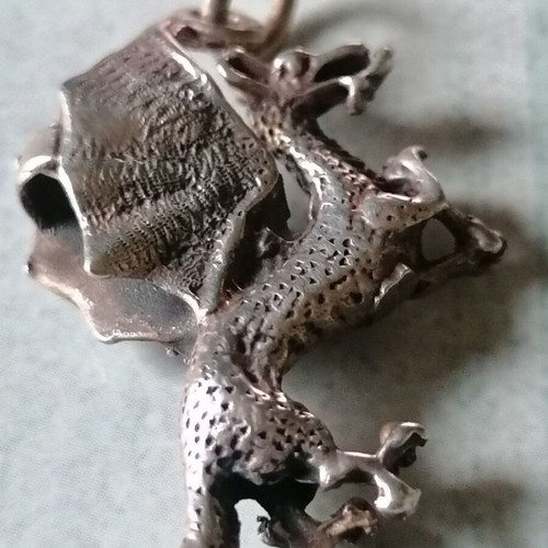 Silver 925 double-sided dragon pendant new