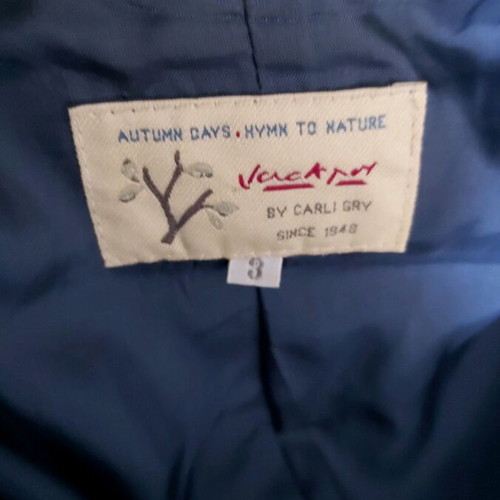 Jackpot by Carly Gry vintage wool women's blazer, checked pattern