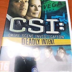 CSI : Crime Scene Investigation deadly Intent ( wii )