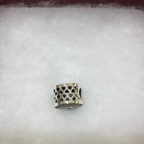 Silver eye-shaped 925 charm new, double-sided