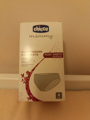 Chicco Mammy disposable maternity slip, pack of 4, white