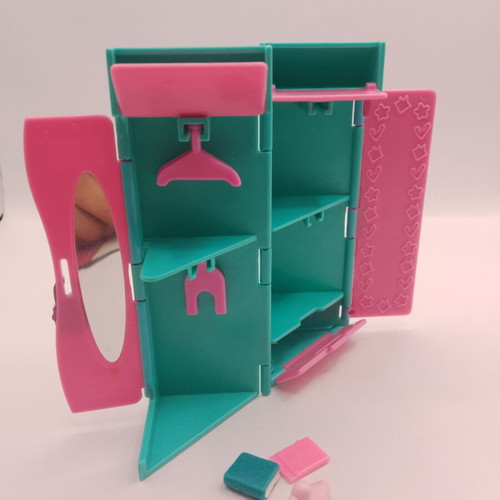 Polly Pocket Mattel collection with backpack, house & dolls