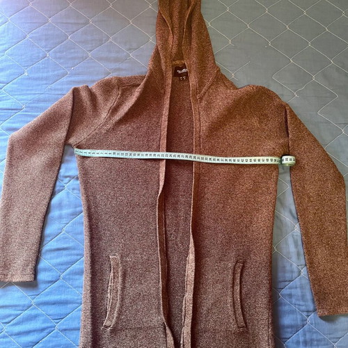 Pull&Bear knitted men's cardigan gray with hood like new, size M