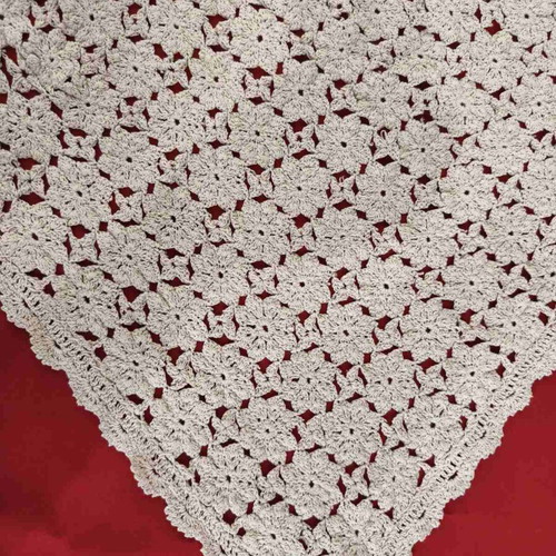 Handmade blanket pink 240x260 cotton yarn