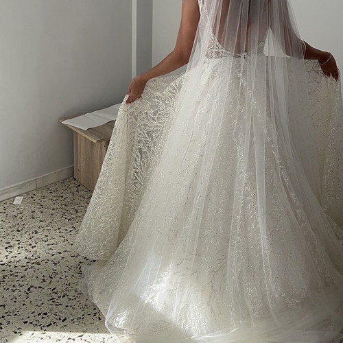 Wedding dress like new, size M 38, white