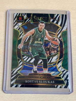 Kostas Sloukas #82 Zebra Prizm Panini Select EuroLeague 2025-26 κάρτα καινούργια