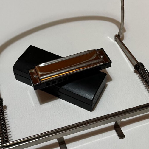 Harmonica with neck holder, sold together