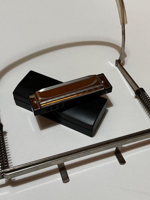 Harmonica with neck holder, sold together