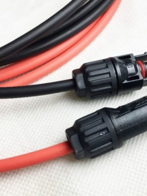 Σετ ηλιακών καλωδίων 4mm με βύσματα MC4, μεταχειρισμένα και καινούργια