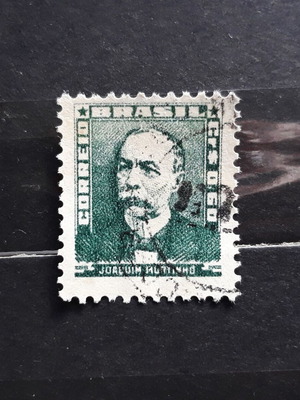 Brazil 1954 stamp like new, Joaquim Murtinho green