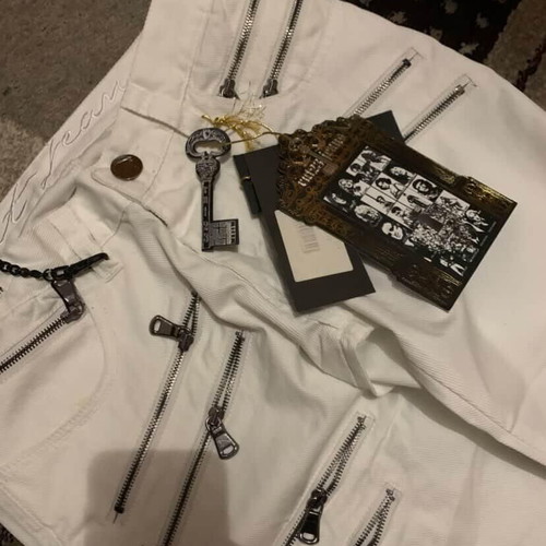 Y2k jean new, white, size M 38 10