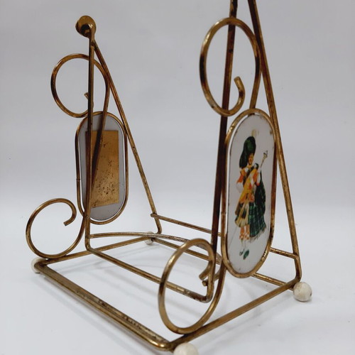 Chivas Regal Brass Whiskey Bottle Holder like new, vintage