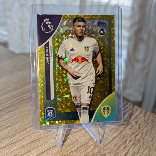 Joël Piroe Topps Premier League 2025-26 Gold Dazzle Ice Parallel Rookie Card like new