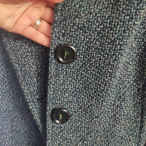 Coat like new, blue, fits M-XL