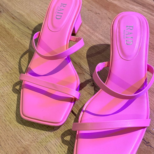 Raid sandals size 38 pink wide fit new