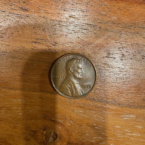 One cent America 1973 used rare coin for collectors