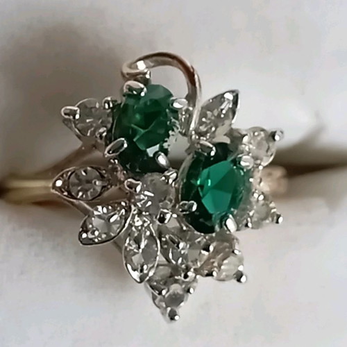 Faux ring No 54 (No 17) new with silver and gold color