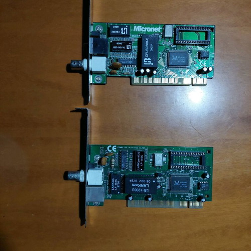 Network cards for desktop used with RJ45 and coaxial ports