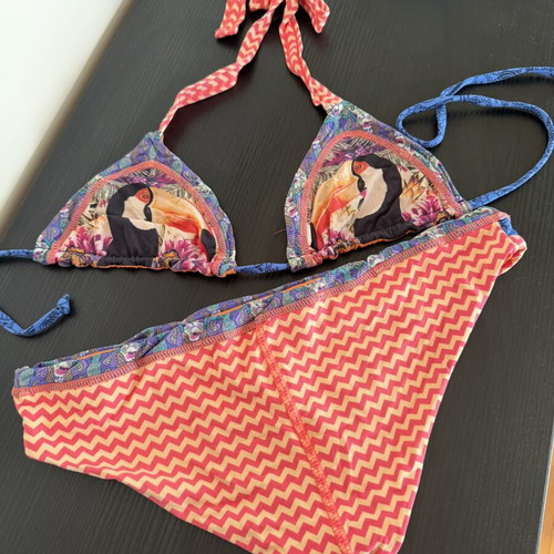 Maaji double face swimsuit with exotic print, like new, size small