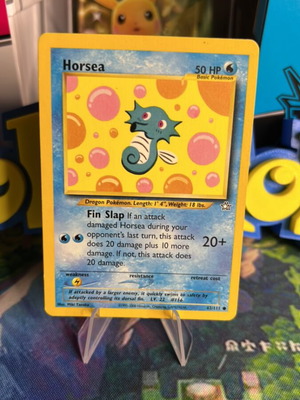 Κάρτα Horsea Neo Genesis Pokemon μεταχειρισμένη σε καλή κατάσταση