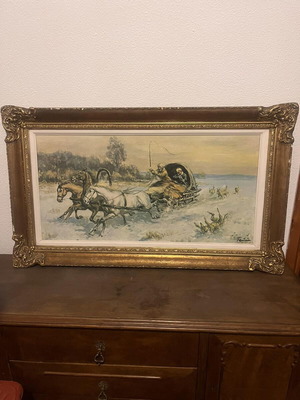 Painting used, beautiful