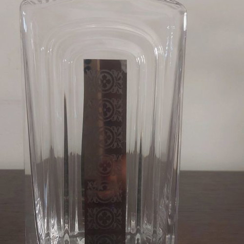 Crystal bottles new with silver coating